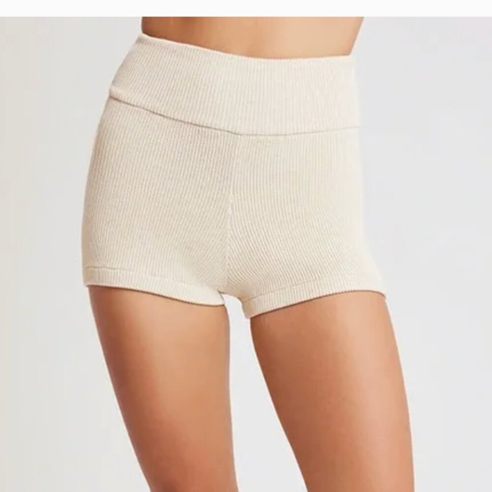 ELCE SWIM Sol Ivory Knitted Shorts size Large